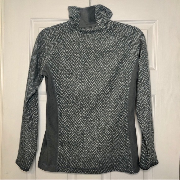 COLUMBIA Quarter Zip Grey Fleece Pullover sweater small - Picture 3 of 9